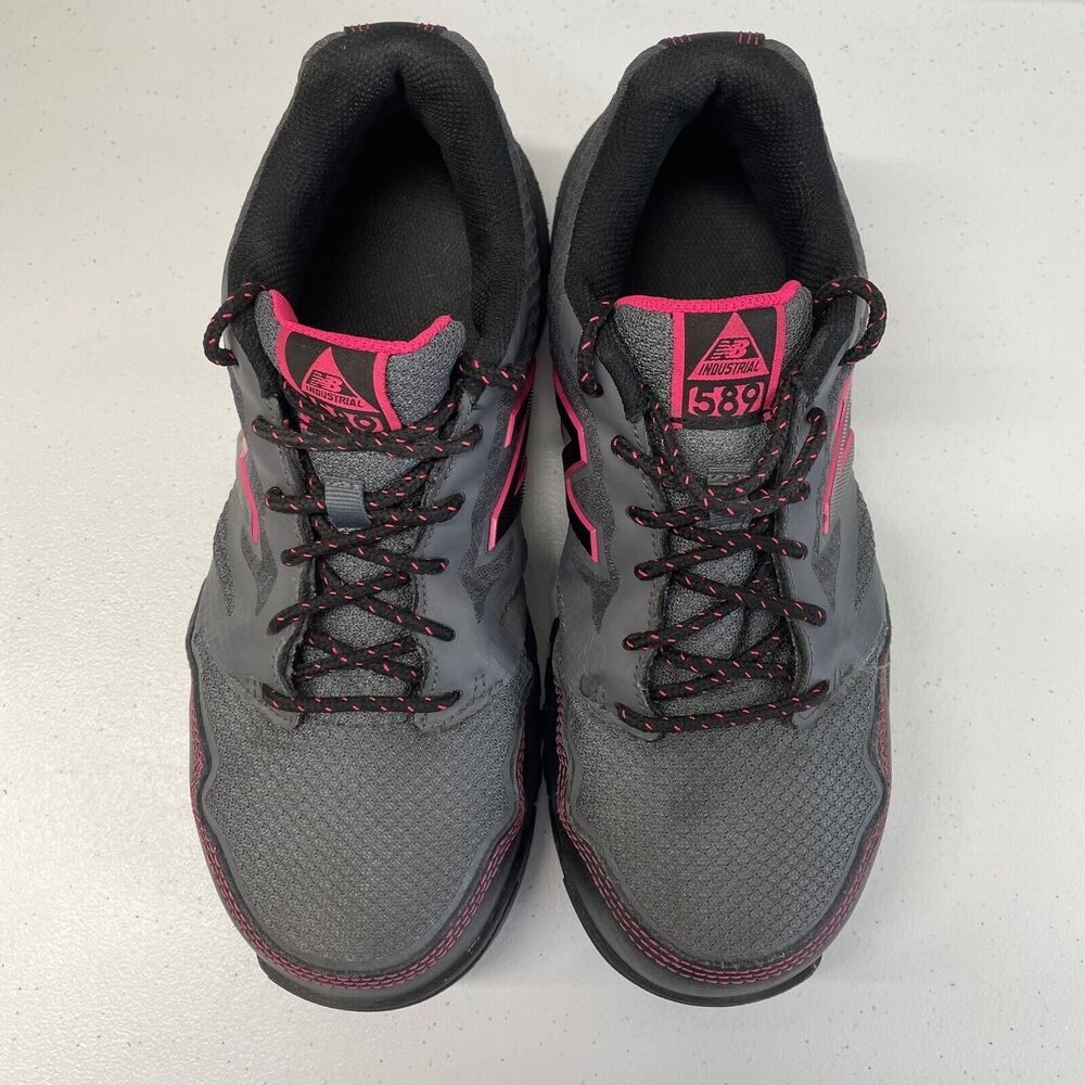New Balance Training WID589v1 Womens 8.5 D Gray Steel Toe NB Industrial 589 Pink